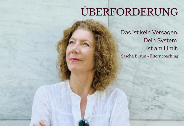 Bild mit Sascha Braun und dem Text Überforderung - das ist kein Versagen. Dein System ist am Limit